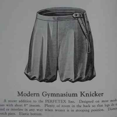 Women's Black Cotton Modern Gymnasium Knicker