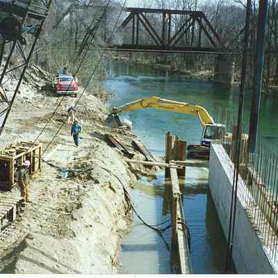 Harrison St. Bridge construction