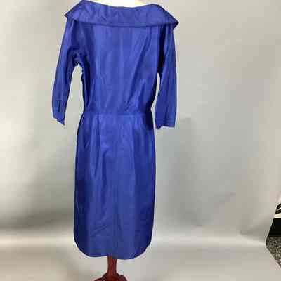 Women's Blue Taffeta Dress