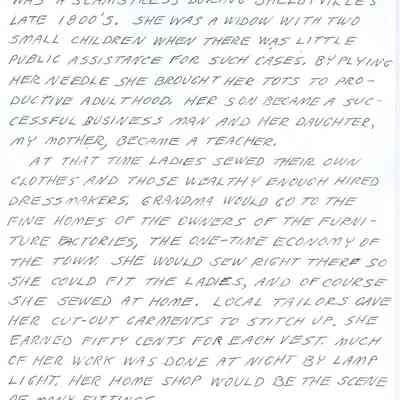 "An Old Singer Sewing Machine."