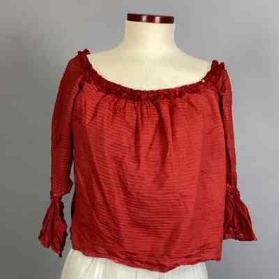 Women's Red Cotton Bodice
