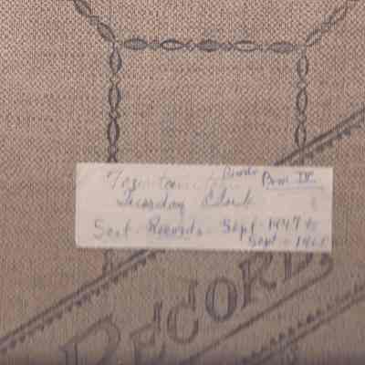 Fountaintown Tuesday Club: Secretary & Treasurer's Records