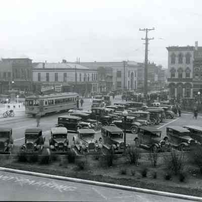 Last running of Interurban in Shelbyville, Indiana
