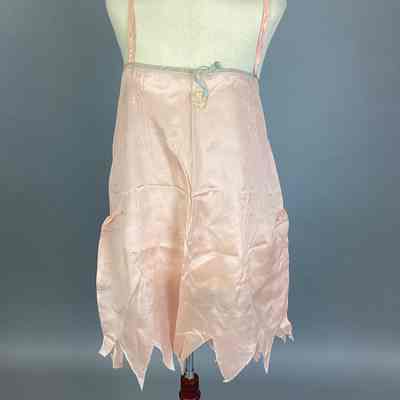 Women's Pink Silk Teddy / Slip