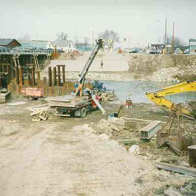Harrison St. Bridge construction