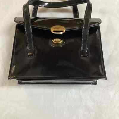 Black Vinyl Purse