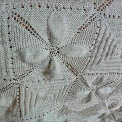 Knitted bedspread