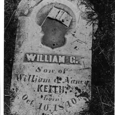  headstone in a cemetary