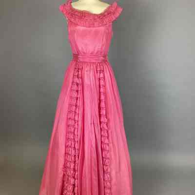 Women’s Pink Taffeta Dress