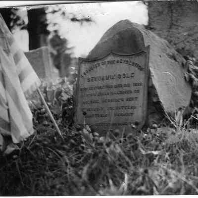 Cole, Benjamin, Tombstone