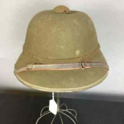 Men's Green Wool Felt Pith Helmet