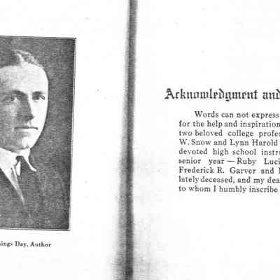 Booklet, Inside Page 2, Willard Jennings Day