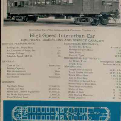 High Speed Interurban Car