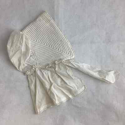 Children’s White Cotton Lawn Quilted Bonnet