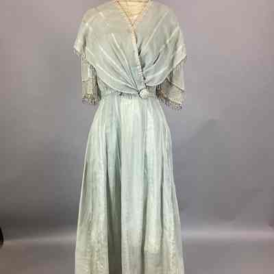 Women's Blue Sheer Dress