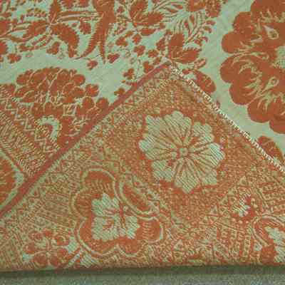 coverlet, corner-border-front and back view