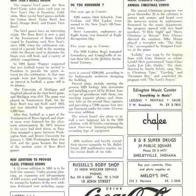 The Courier, Back Page