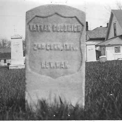 Goodrich, Nathan tombstone