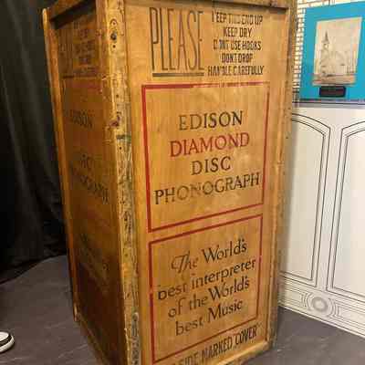 Edison Phonograph Shipping Crate