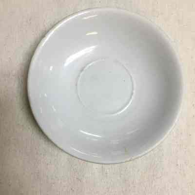 White Ironstone China Saucer