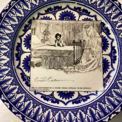 2001.016.001W: She is disturbed by a vision which appears to be herself.