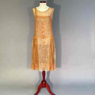 Women's Orange Georgette Dress