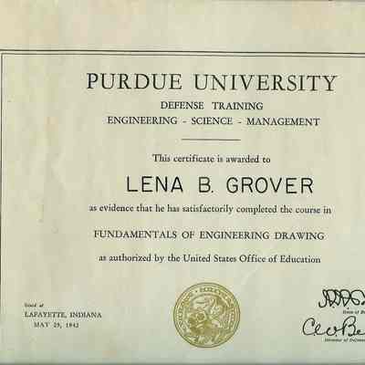 Certificate from Purdue University