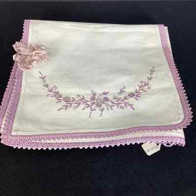 White & Purple Cotton Combing Jacket