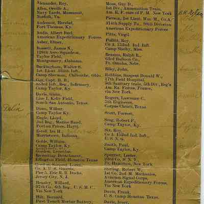 Wood box containing Boy Scout memorabilia