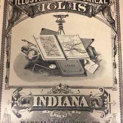 Illustrated Historical Atlas of the State of Indiana