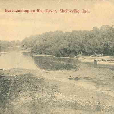 Bost landing on Blue River