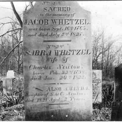 Whetzel, Jacob Tombstone