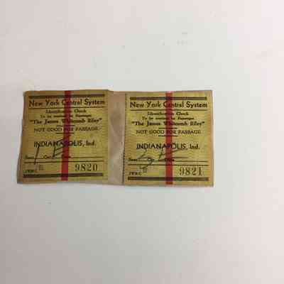 Railroad ticket stubs