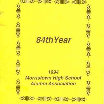 84th Year, 1994 Morristown High School Alumni Association