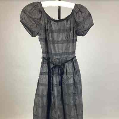 Women’s Black Taffeta Dress