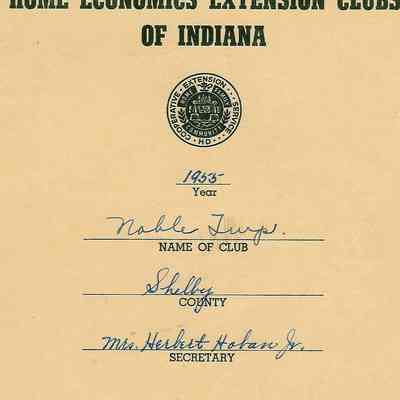 Secretary - Record Book - Noble Twp.