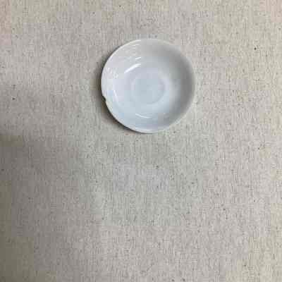 Children's White Ceramic Toy Saucers