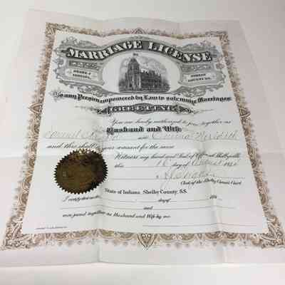 Marriage licenses