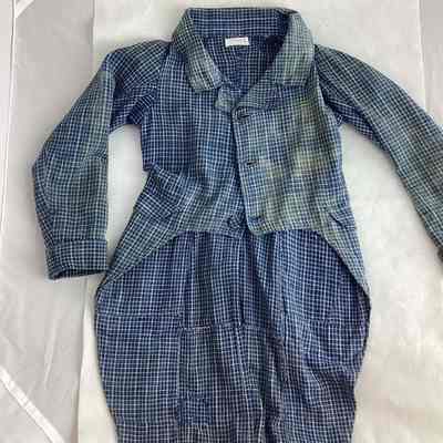 Children’s Blue Checked Linen Suit