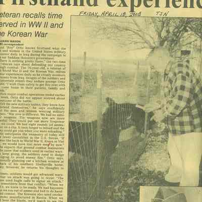 Firsthand Experience