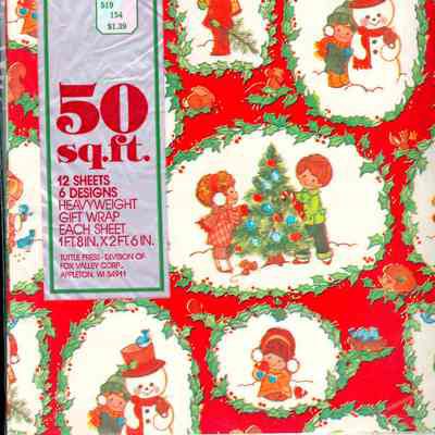 Paper, Christmas wrapping