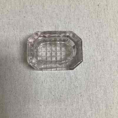 Clear Pressed Glass Salt Shaker