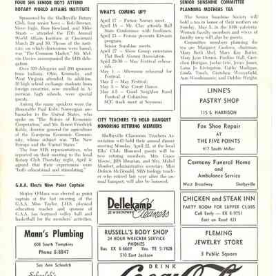 THE COURIER, Back Page