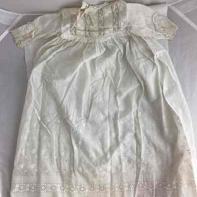 Children’s White Dimity Christening Dress