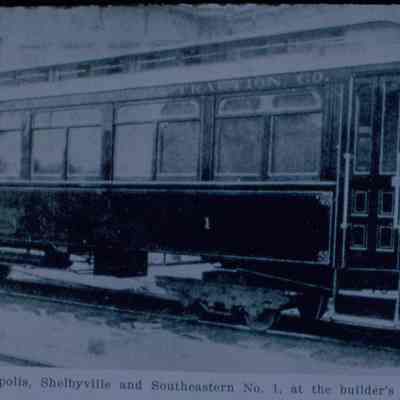 Indianapolis, Shelbyville and Southeastern No. 1 at the builders