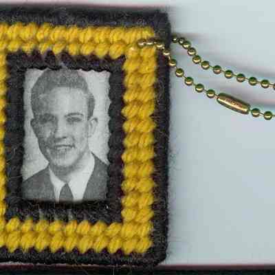 Black & Gold Hand-crafted Photo Pendant