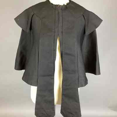 Women’s Black Mourning Cape