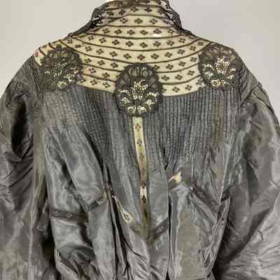 Women’s Black Faille Mourning Blouse