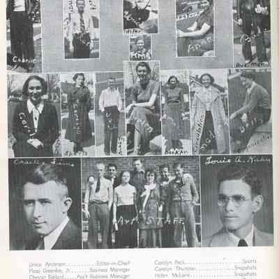 Yearbook, inside page 1936 Squib