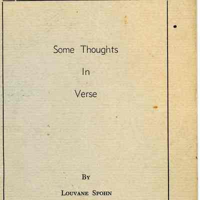 Some Thoughts In Verse